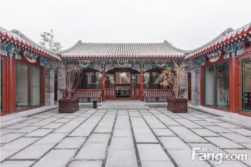 北锣鼓巷二进四合院,新建的,微派设计感园林竹子,会所,北京东城东单西