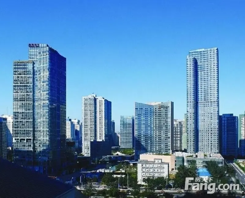 北京财富中心写字楼内景图
