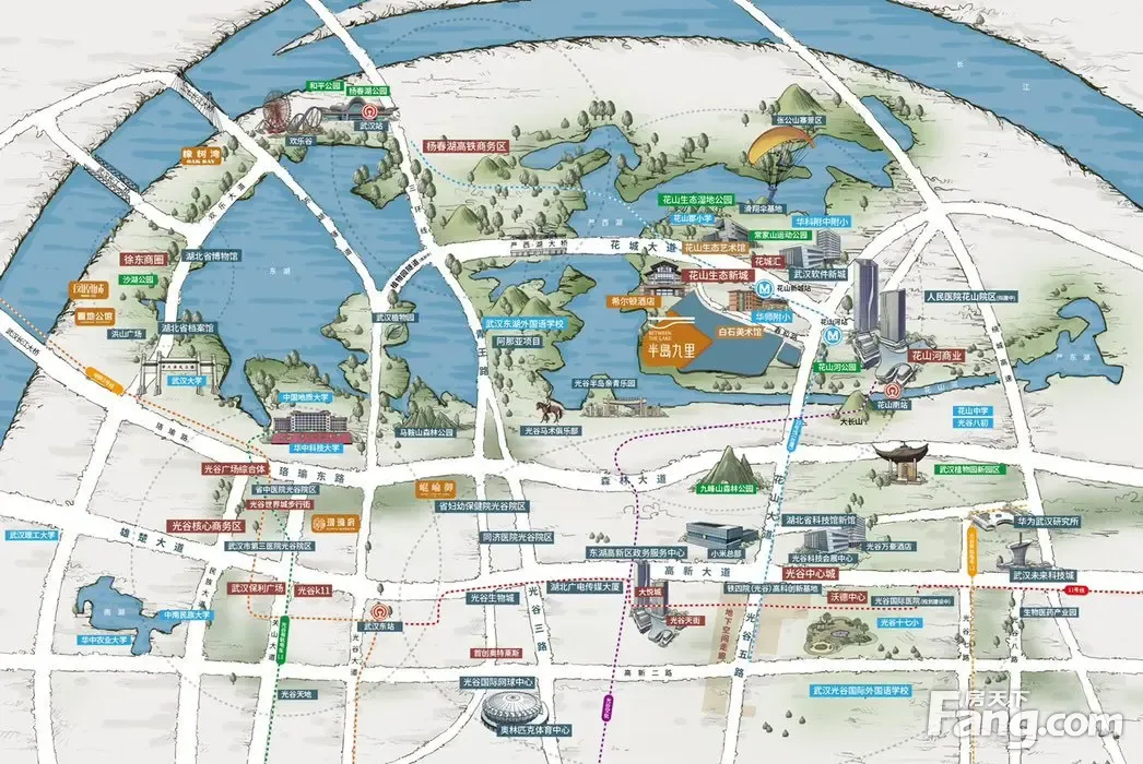 武汉东湖高新区高分楼盘的最新现场美图,速来围观!-武汉房天下
