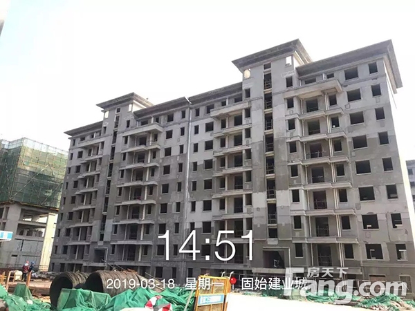 固始建业城2019年3月份工程进度播报