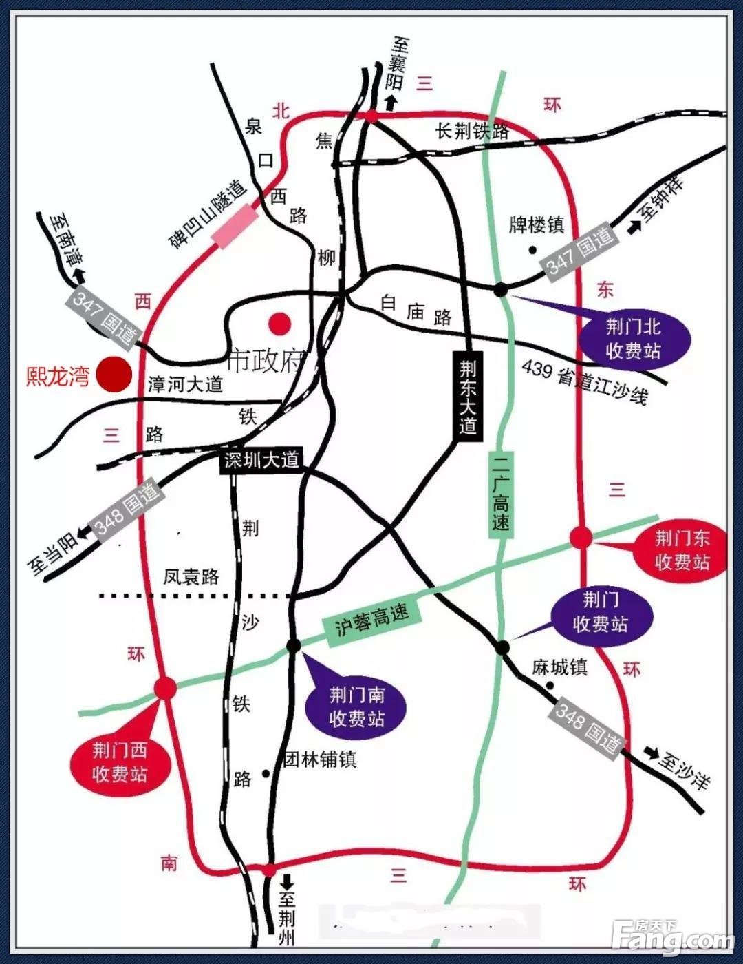 荆门西高速站口即将开通，熙龙湾业主走西三环约十快速