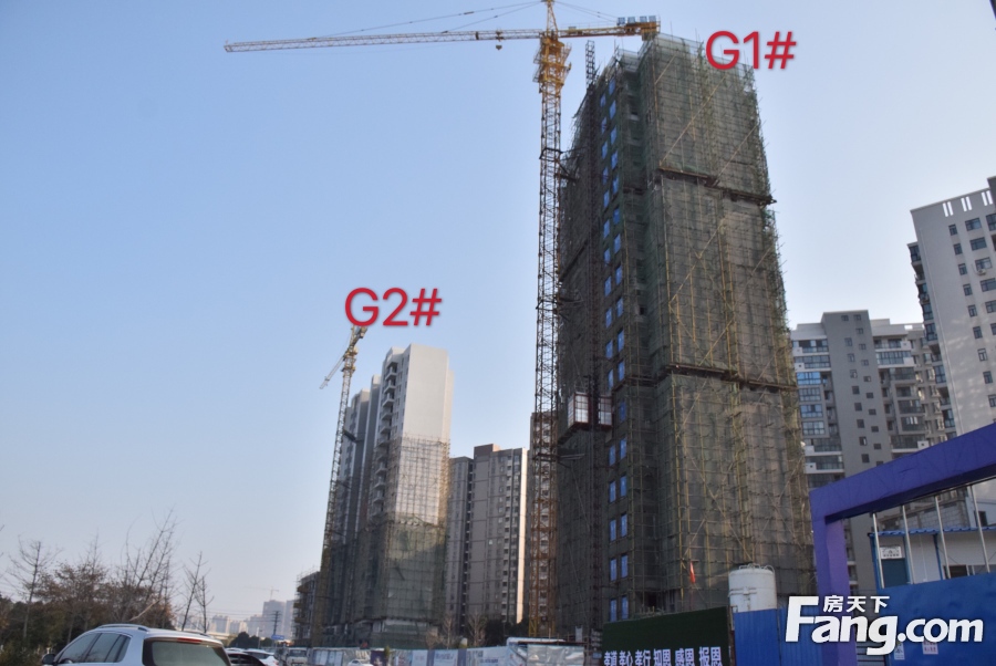 华厦博园1月工程进度|G1#、G2#楼外立面已完工