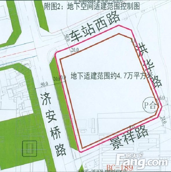 九巨龙拿下济安桥路东车站西路南地块 西南片区将再增86亩住宅小区