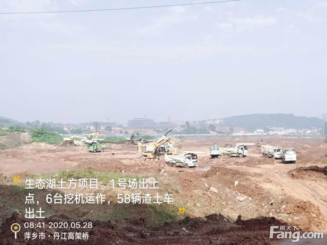 安源生态湖、萍安中大道南延段项目现场施工图来了