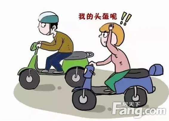 电动自行车骑乘人员未佩戴头盔,如何处罚?