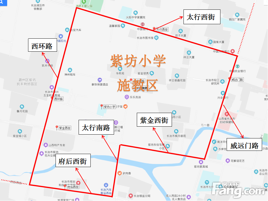 划片图示 | 潞州区小学和小升初招生政策公布！