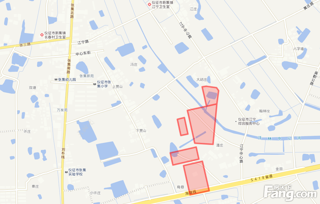 仪征新挂牌5幅地块 占地面积共313088平米