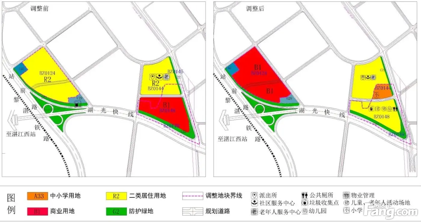 湛江北站区规划有新进展 批前公示出炉 涉及用地面积180420.54平米