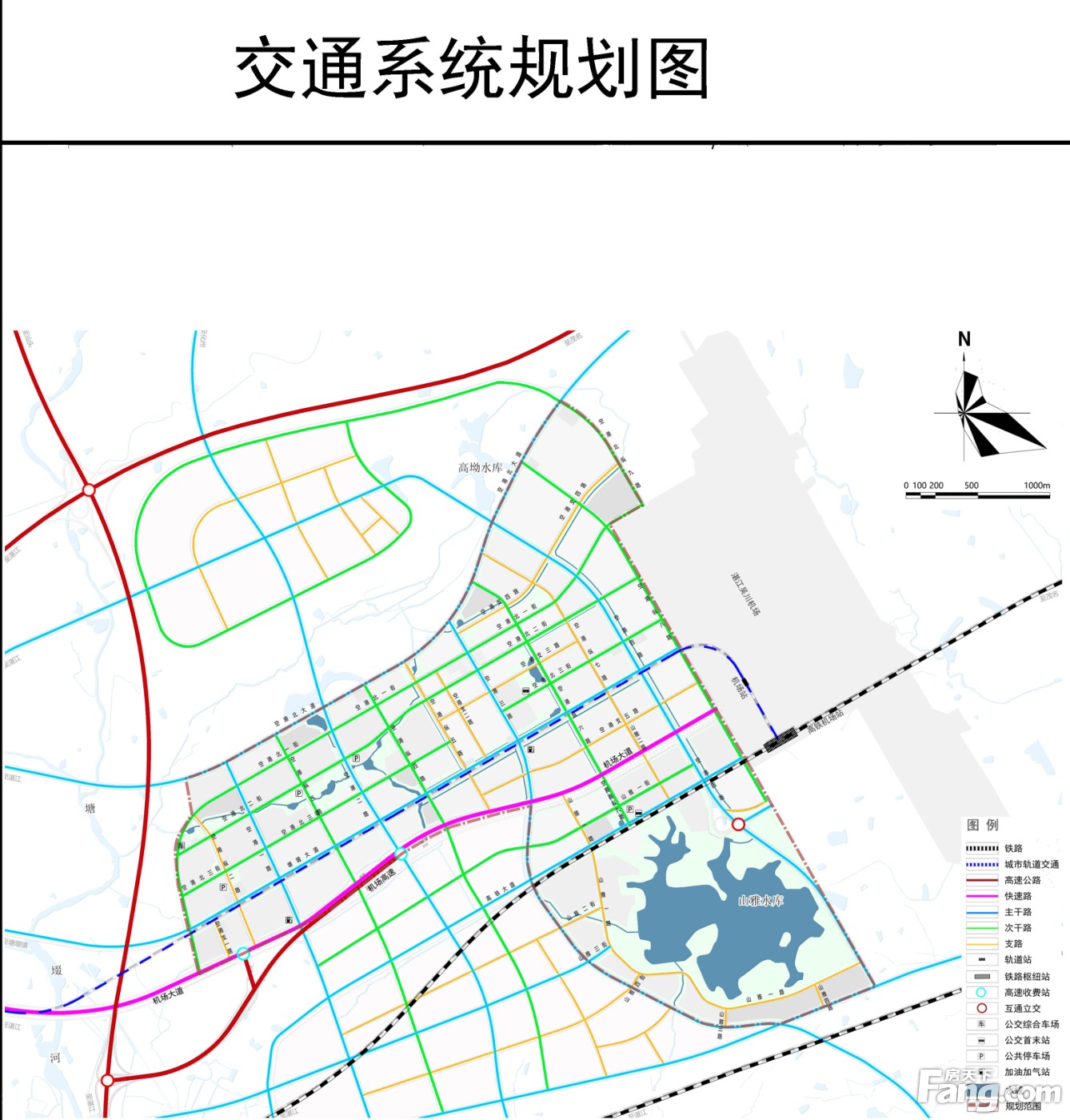 湛江吴川机场空港经济区起步区控规草案出炉 规划形成"一轴一带五组团