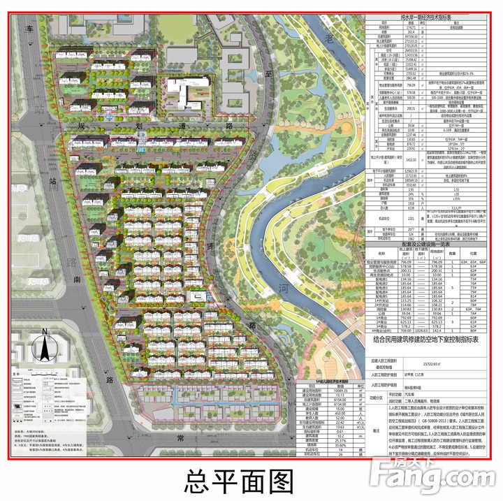 济宁华侨城纯水岸一期项目规划获批前公示规划居住1918户