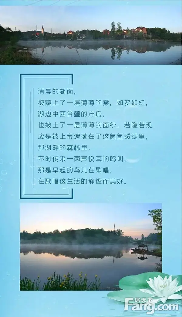 夏木浓荫 ，垂柳拂波 ，湖山溪岭里的真洋房