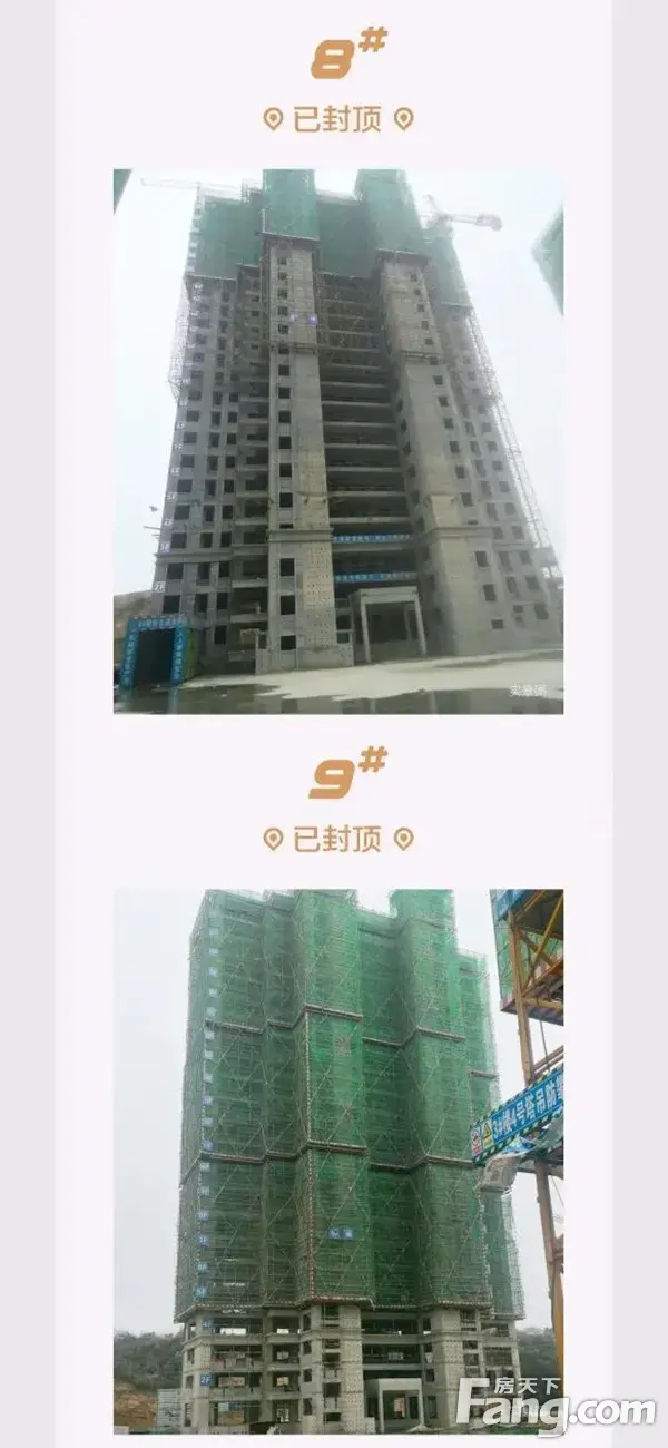 信合·春天里9月工程播报|多栋楼体已封顶，美好近在眼前！