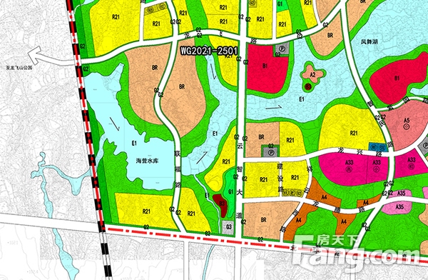 海营片区规划图)wg2021-2502地块宗地图土拍市场火热,更加反应楼市