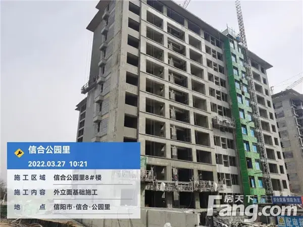 信合·公园里︱工程播报 施工热火朝天