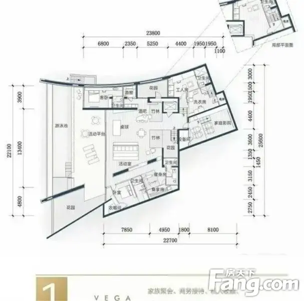 花园6千平(天际海景,带机停机位)独栋别墅 万科天琴湾