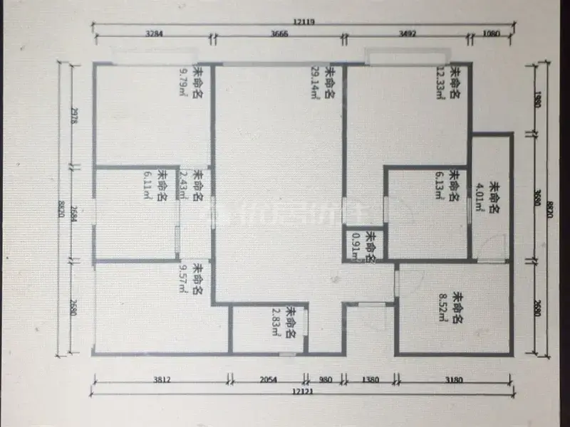 天骄北麓4室2厅2卫1213平米,昆明五华北市区公交车场