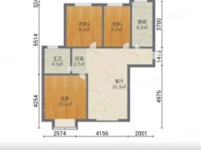 东亚清风小镇3室1厅1卫南北朝向55.00万元出售