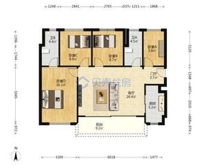 阳光城·丽景公馆3室2厅2卫南朝向56.00万元出售