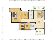 盛南新都3室2厅1卫东南朝向125.00万元出售