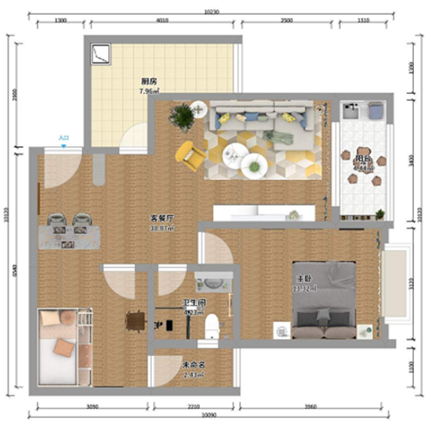 80平米的二居室，采用北欧风格装修的效果如何呢？-鑫城宜居装修