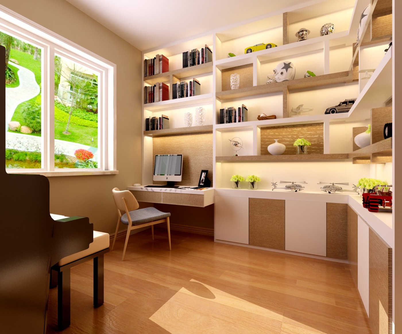 以清新为主，打造实用、舒适、温馨的二居室！