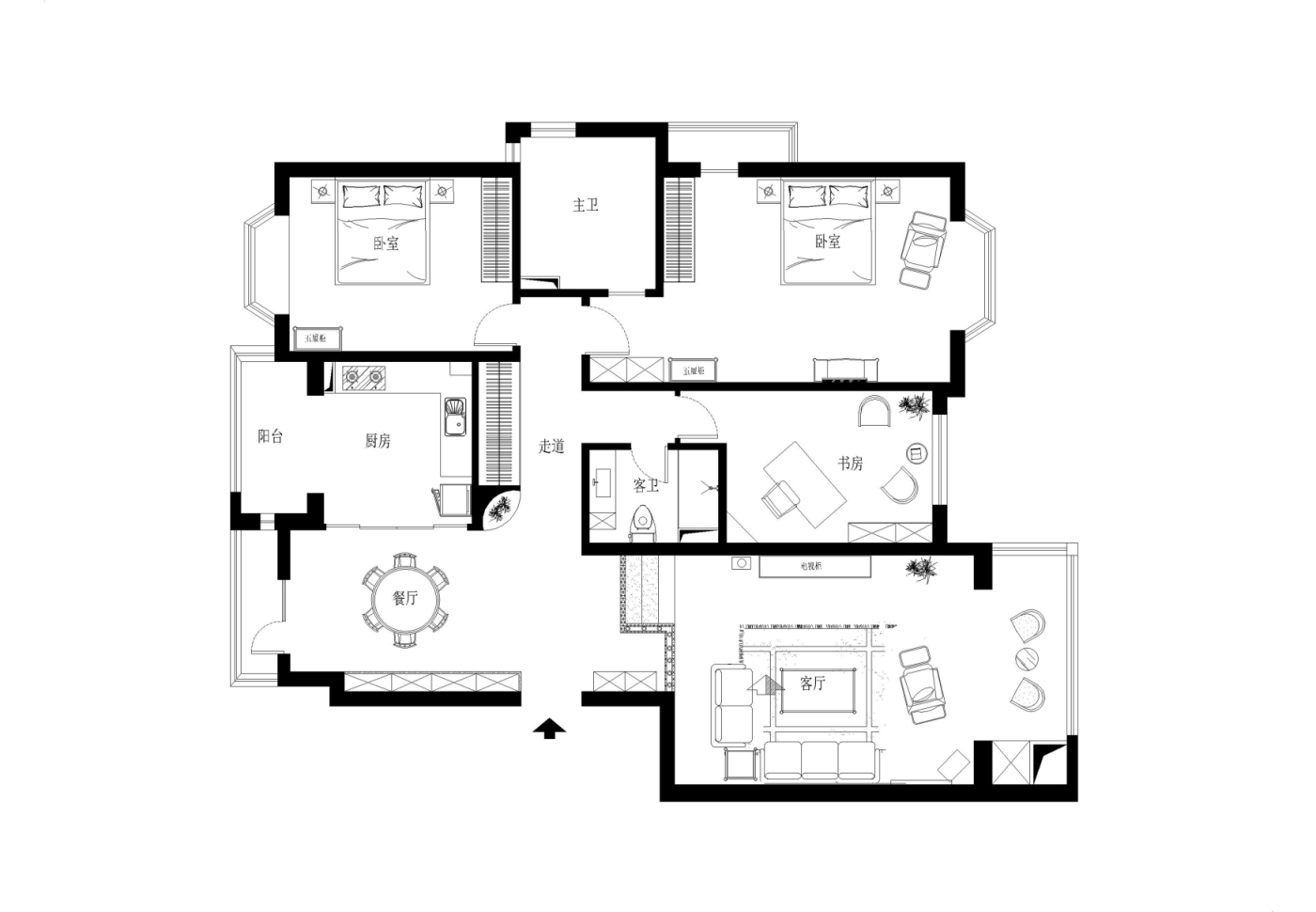 138.37平米的三居室，采用中式风格装修的效果如何呢？-海龙湾装修