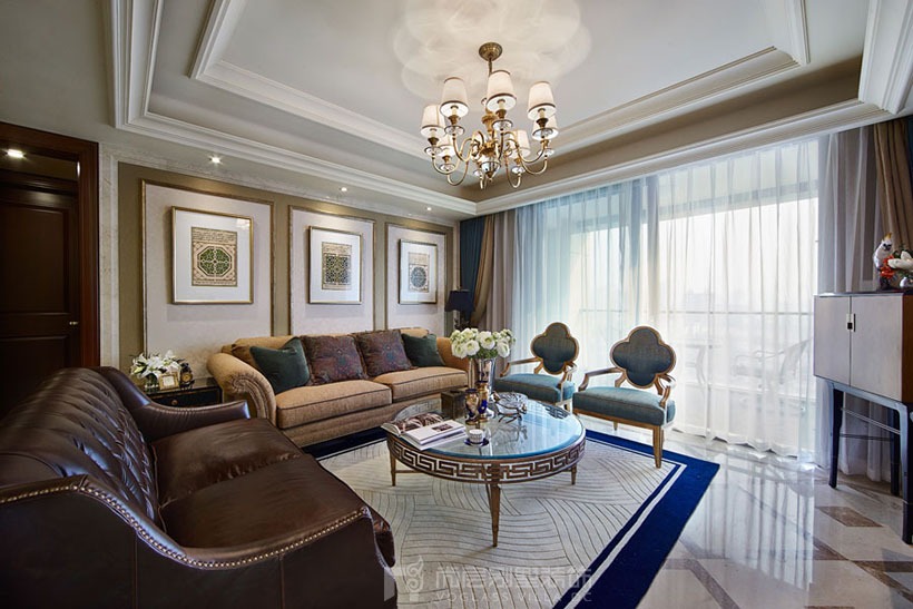 235平米的房子装修只花了70万，美式风格让人眼前一亮！-新湖武林国际公寓装修