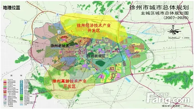 江苏徐州工业用地180亩出售，位置好，配套全
