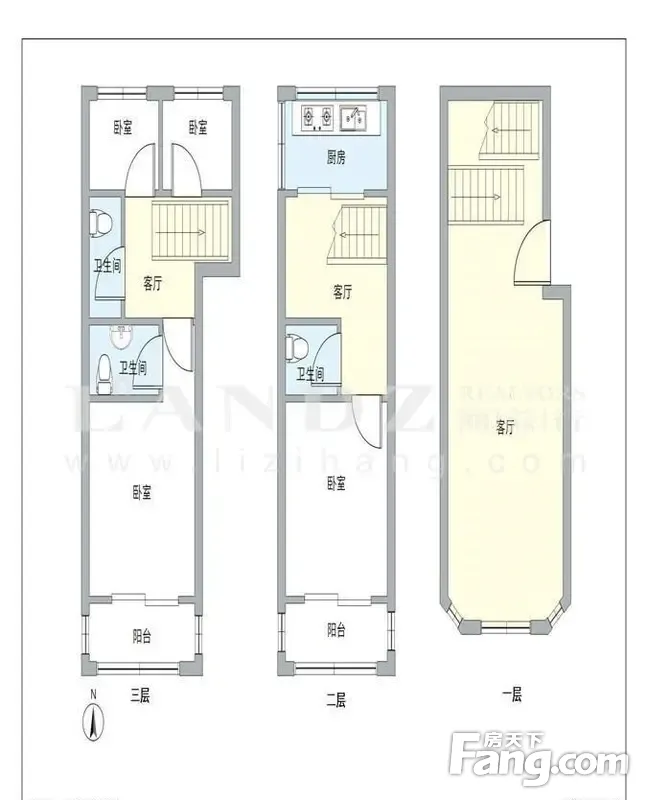 客厅4.5米跳高!不临街!双卧加客厅朝南!实拍照片!