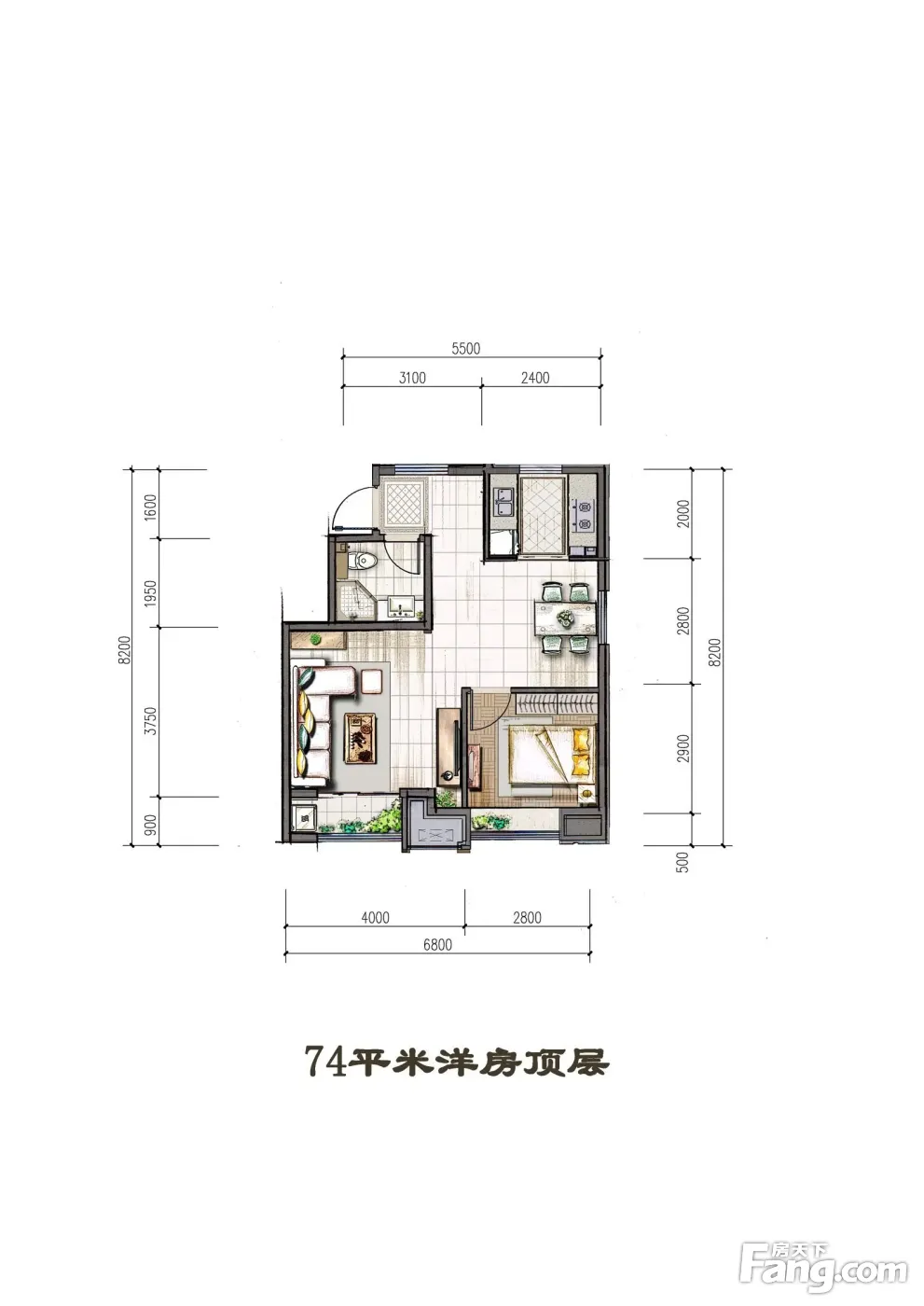 金龙和玺洋房项目户型图.