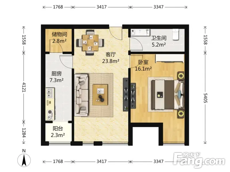金泉家园全南向一居77平620万,高层视野好,帮您省钱