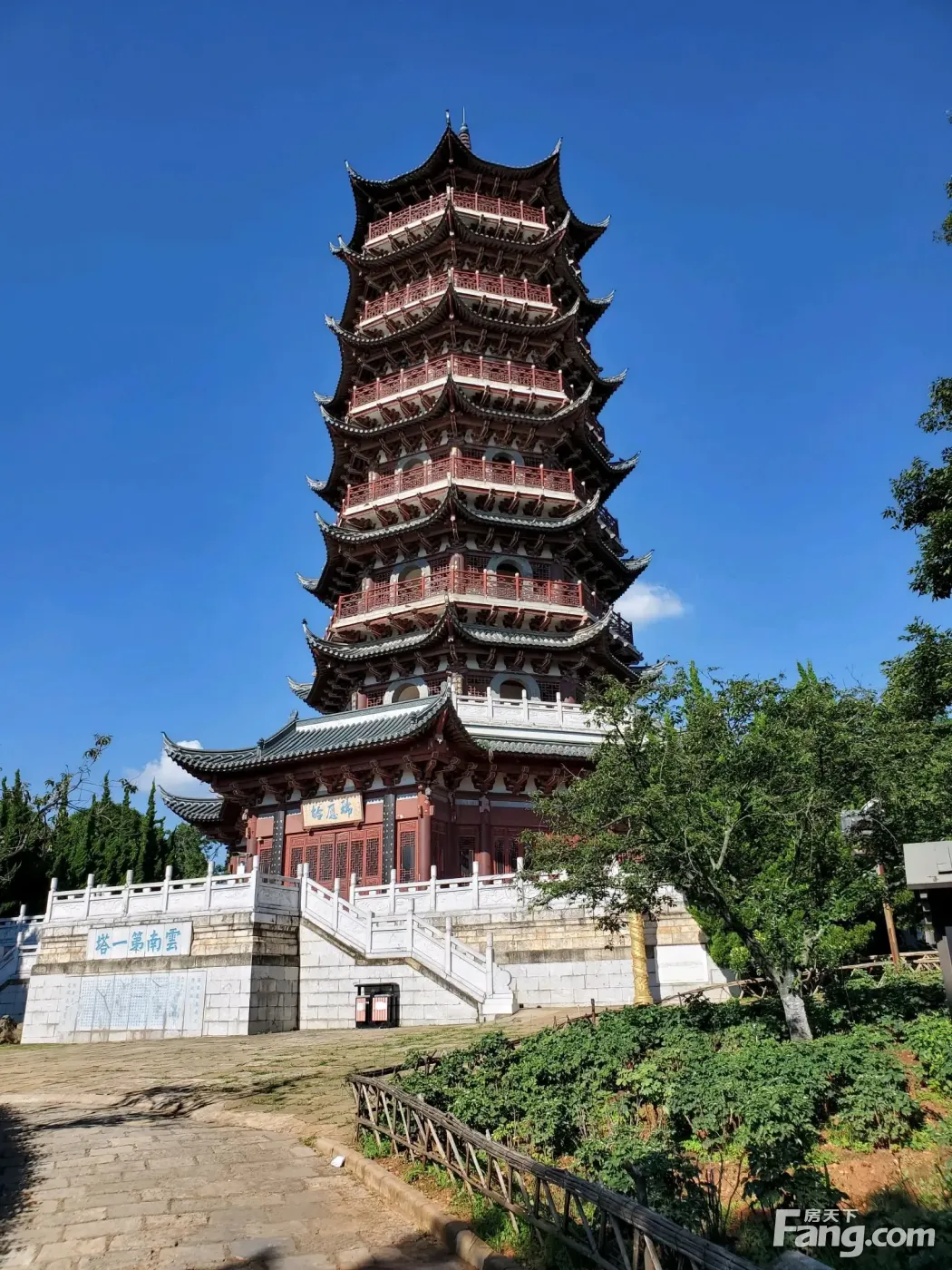 【瑞塔凌云】昙华寺内瑞应塔,登高可俯瞰城市风景.