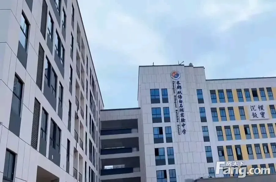 河西即将建成两所长郡双语 一所是月亮岛的长郡双语白石湖实验中学,另