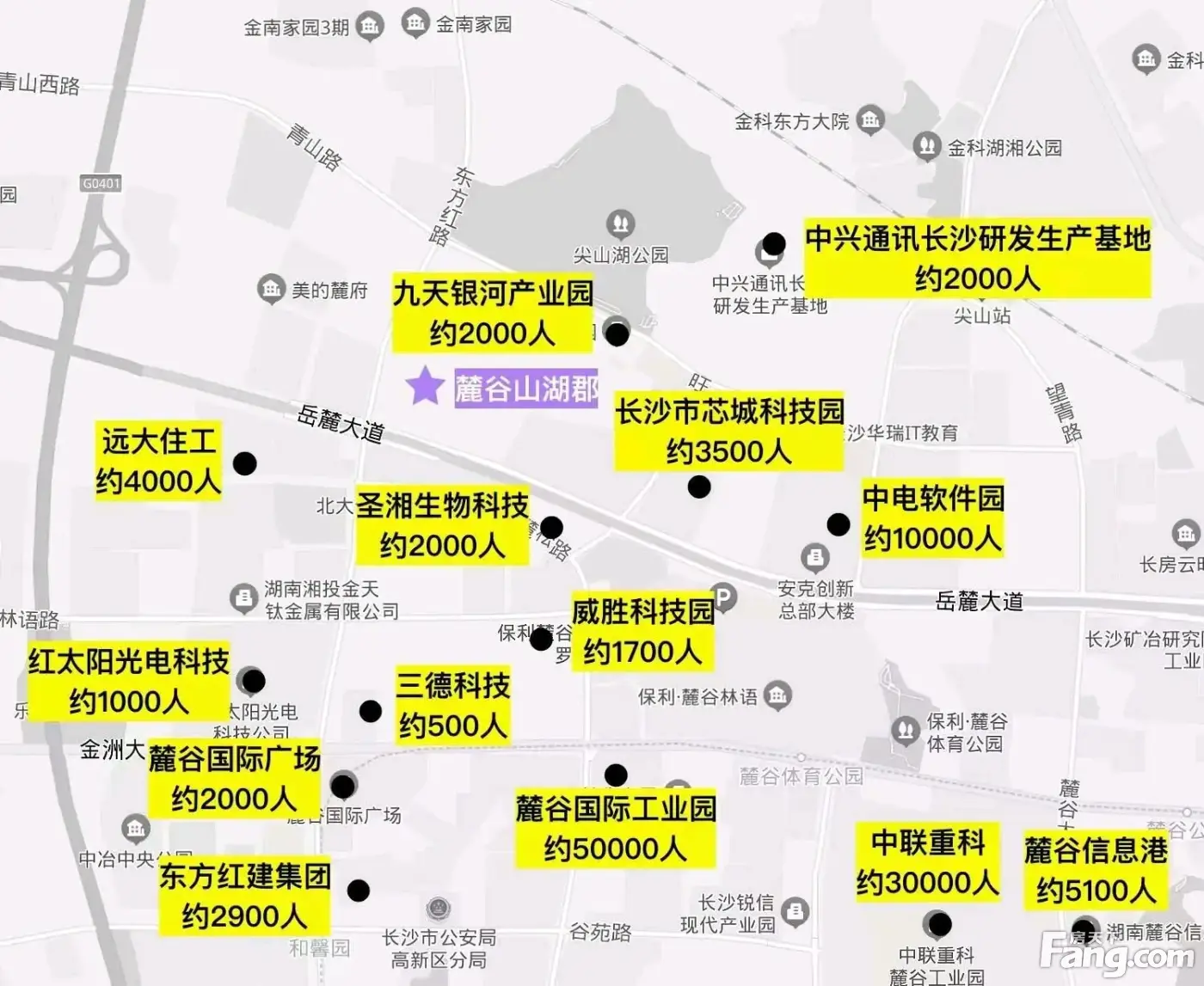 麓谷山湖郡公示图图片