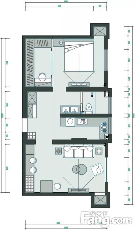 60㎡北欧风小屋，清新脱俗，文艺雅致