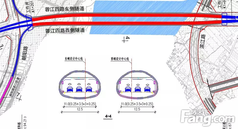 蓉江新区凤岗大道至蓉江四路过江隧道工程动态