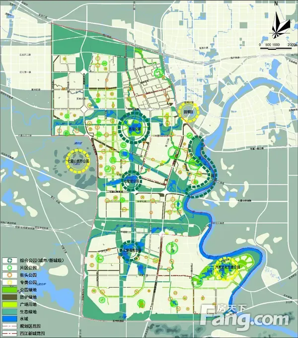 贵港市西江新城控制性详细规划