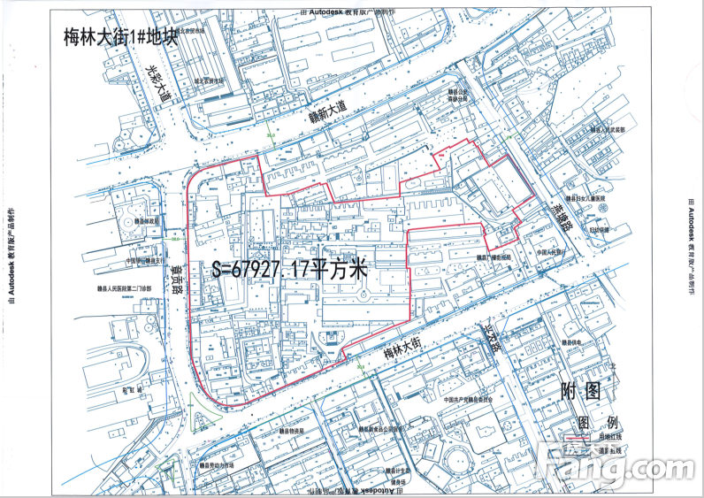 土拍预告：赣县区梅林大街1号地块明日拍卖！
