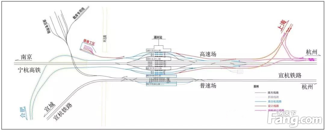 湖州站平面图图片