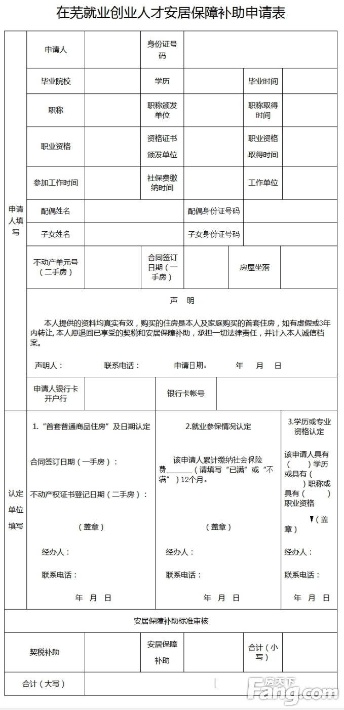 鸠江区：人才购房补助申请将于10月22日起开始受理