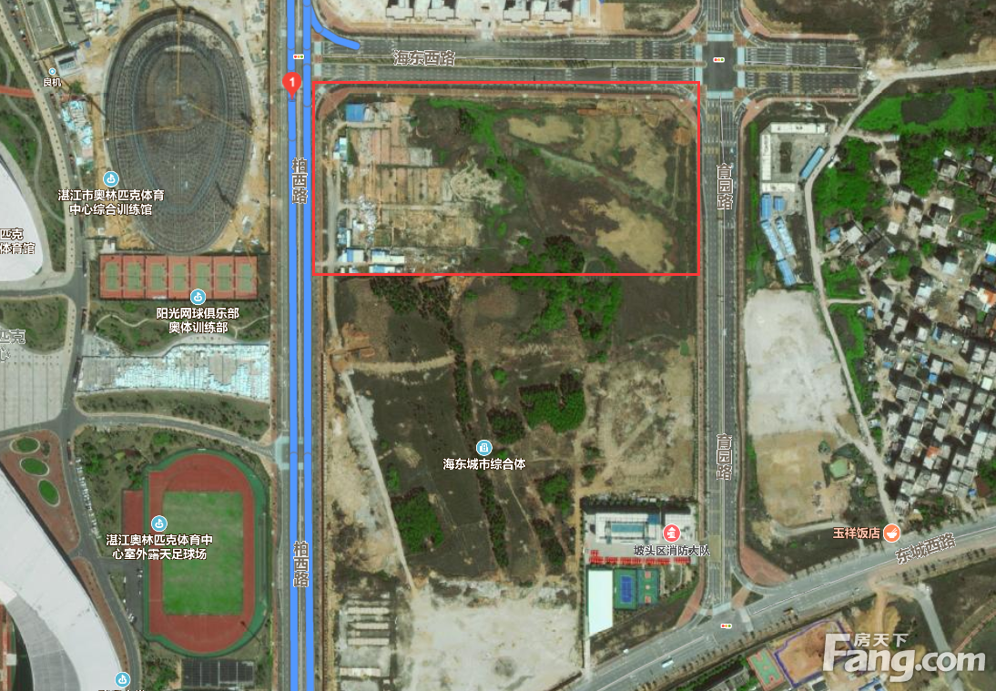 湛江海东新区幸福港湾花园项目《建设用地规划许可证》批前公示出炉 占地面积约6.5万㎡