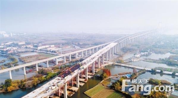 商合杭铁路芜湖长江公铁大桥公路主线桥全面贯通