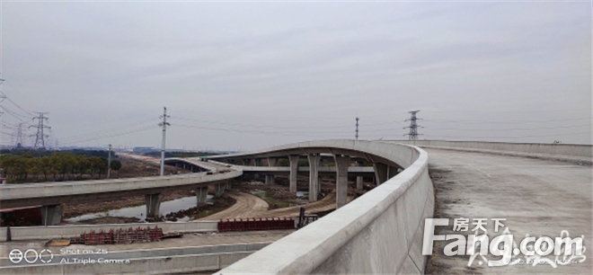 太浏快速路三层立交高架桥工程进展来啦！