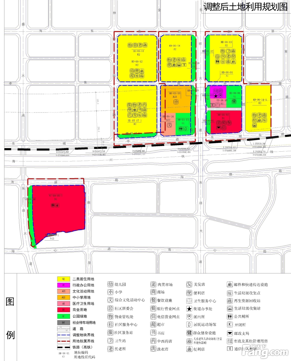 湛江海东新区控制性详细规划多块土地用途调整 涉及湛江市海东新区、海川快线两侧