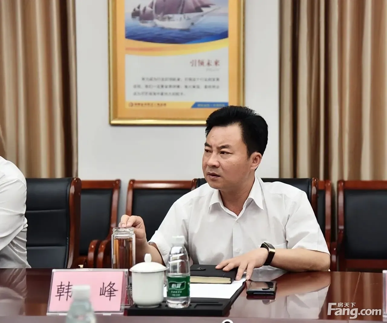 肥乡区政府金融监管局协各大金融银行组织召开邯郸金田阳光城项目推进