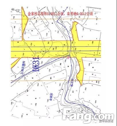 金建高铁大规模土地征收，涉及兰溪21个村!