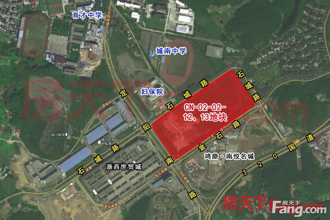 常山县城南片区妇保院南侧地块即将拍卖，用地面积57430㎡(约86.15亩)