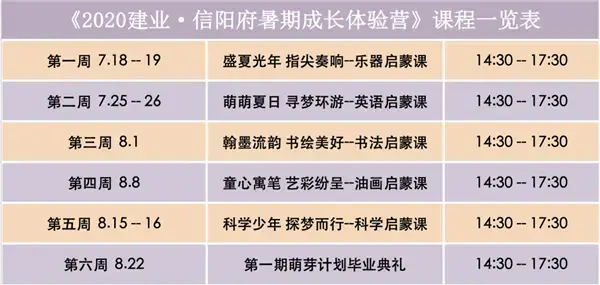 建业·信阳府|暑期成长训练营·乐器启蒙课堂圆满结束!