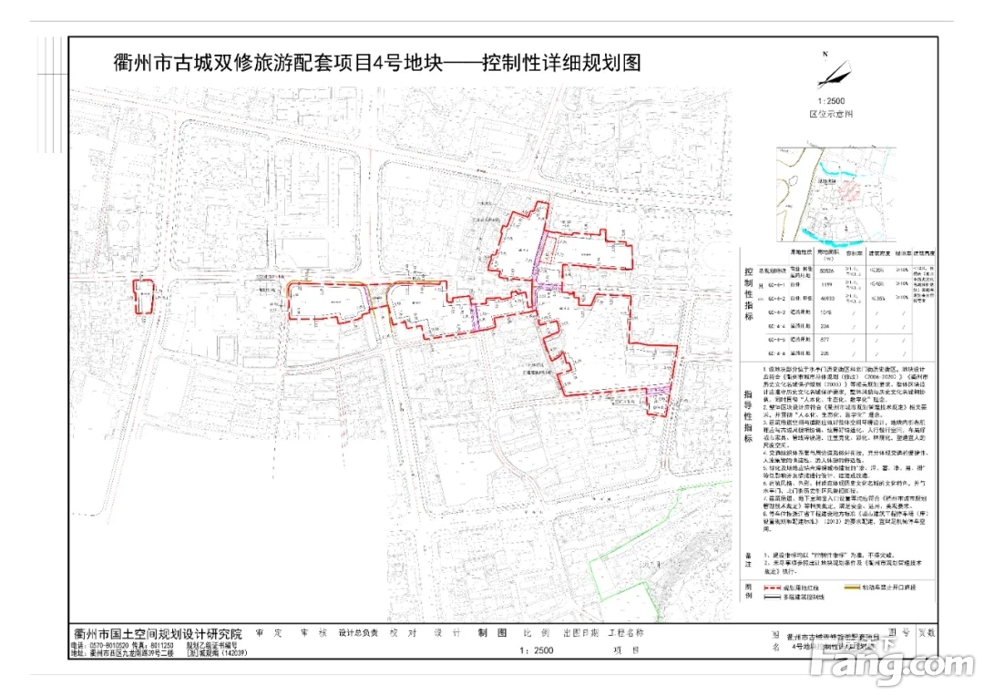 资规公告| 关于《衢州市古城双修旅游配套项目1号、2号、3号、4号地块控制性详细规划》的公告