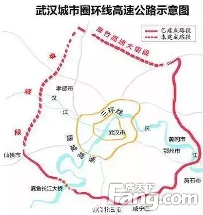 武汉城市圈环线高速即将通车！